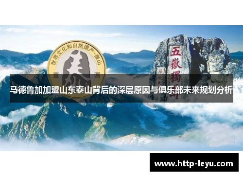 马德鲁加加盟山东泰山背后的深层原因与俱乐部未来规划分析